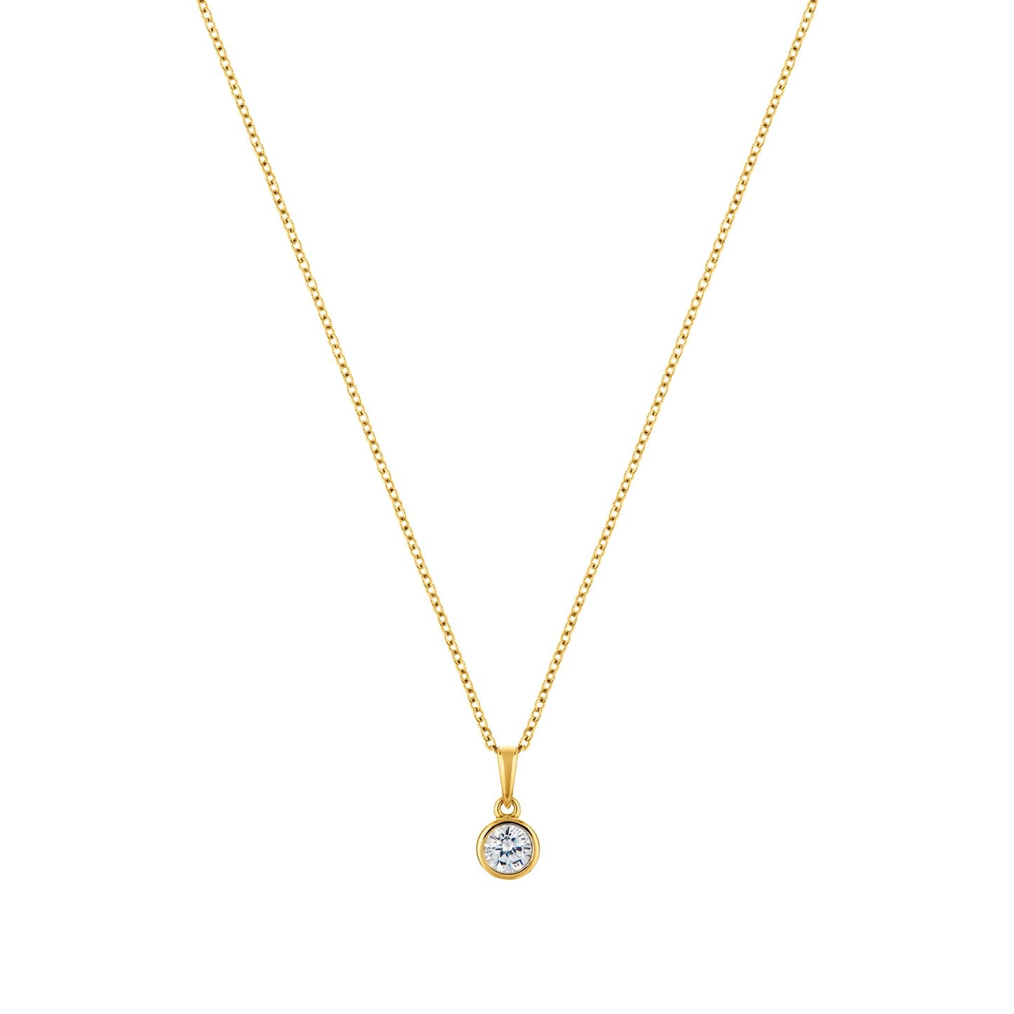 Circle of Life Gold plated sterling silver necklace